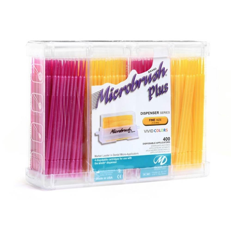 AL Dental Microbrush Dispenser – Holds 400 Microbrushes – 1.5mm – USA Made, 12532